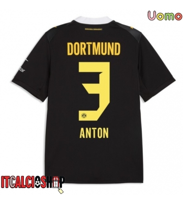 Borussia Dortmund Waldemar Anton #3 Seconda Maglia 2026-27 Manica Corta